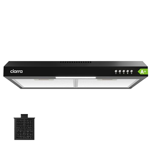 CIARRA A+ Dunstabzugshaube Unterbau 60 cm Umlufthaube 3 Leistungsstufen Integrierte Unterschrank Unterbauhaube mit CBCF009 Kohlefilter CIARRA A+ Dunstabzugshaube Unterbau 60 cm Umlufthaube 3 Leistungsstufen Integrierte Unterschrank Unterbauhaube mit CBCF009 Kohlefilter von CIARRA