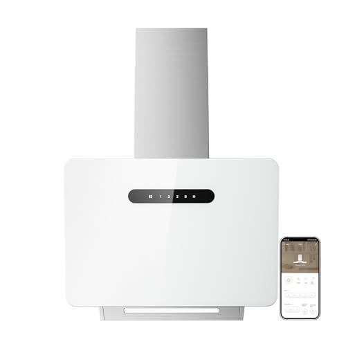 CIARRA A+++ Kopffreie Schräghaube App SensorTouch Bedienung 650m³/h CBCW6736K Dunstabzugshaube 60cm Umluft Abluft CBCF003 Aktivkohlefilter Edelstahl Glas Weiß CIARRA A+++ Kopffreie Schräghaube App SensorTouch Bedienung 650m³/h CBCW6736K Dunstabzugshaube 60cm Umluft Abluft CBCF003 Aktivkohlefilter Edelstahl Glas Weiß von CIARRA