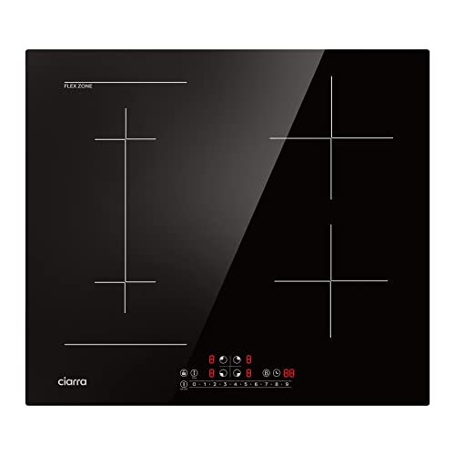 CIARRA CBBIH4BF Induktionskochfeld 60 cm Flexzonen Einbau 4 Platten mit Bridge Bräterzone PowerBoost Slider Touch-Bedienung Induktion Kochfeld 9 Stufen Timer Kindersicherung Überhitzungsschutz 7200 W CIARRA CBBIH4BF Induktionskochfeld 60 cm Flexzonen Einbau 4 Platten mit Bridge Bräterzone PowerBoost Slider Touch-Bedienung Induktion Kochfeld 9 Stufen Timer Kindersicherung Überhitzungsschutz 7200 W von CIARRA