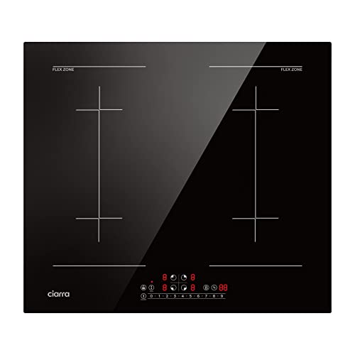 CIARRA CBBIH4BFF 4 Zonen Einbau Induktionskochfeld mit Zwei Flexzonen Power Booster Touch-Bedienung Kochfeld Induktion 4 Platten 9 Leistungsstufen Induktionskochplatte 60cm 7200W CIARRA CBBIH4BFF 4 Zonen Einbau Induktionskochfeld mit Zwei Flexzonen Power Booster Touch-Bedienung Kochfeld Induktion 4 Platten 9 Leistungsstufen Induktionskochplatte 60cm 7200W von CIARRA