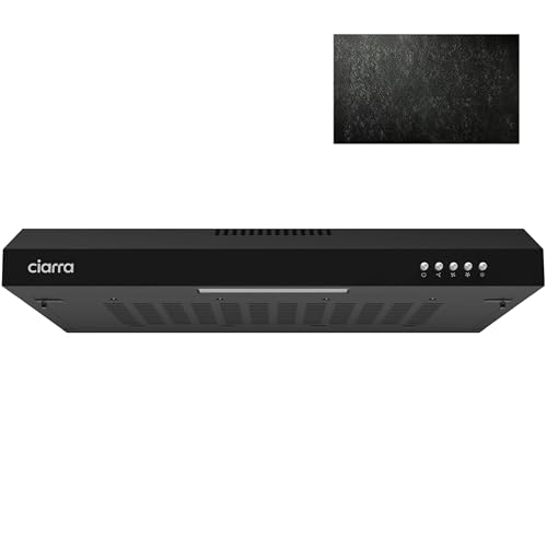 CIARRA CBCB6903 Unterbau Dunstabzugshaube 60cm Umlufthaube Einbau 3 Leistungsstufen Abluft Umluft Integrierte Unterschrank Unterbauhaube mit Kohlefiltermatte CBCF001 Kohlefilter CIARRA CBCB6903 Unterbau Dunstabzugshaube 60cm Umlufthaube Einbau 3 Leistungsstufen Abluft Umluft Integrierte Unterschrank Unterbauhaube mit Kohlefiltermatte CBCF001 Kohlefilter von CIARRA