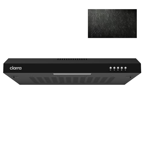CIARRA CBCB6903 Unterbau Dunstabzugshaube 60cm Umlufthaube Einbau 3 Leistungsstufen Abluft Umluft Integrierte Unterschrank Unterbauhaube mit Kohlefiltermatte CBCF001 Kohlefilter CIARRA CBCB6903 Unterbau Dunstabzugshaube 60cm Umlufthaube Einbau 3 Leistungsstufen Abluft Umluft Integrierte Unterschrank Unterbauhaube mit Kohlefiltermatte CBCF001 Kohlefilter von CIARRA