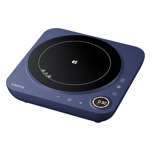 CIARRA CBTIH1A-M Induktionskochfeld 1 Platte 2000W Tragbares Induktionskochplatte Induktion Kochfeld Einzel mit 8 Leistungsstufen 8 Temperaturstufen 4-Stunden Timer Touch-Steuerung CIARRA CBTIH1A-M Induktionskochfeld 1 Platte 2000W Tragbares Induktionskochplatte Induktion Kochfeld Einzel mit 8 Leistungsstufen 8 Temperaturstufen 4-Stunden Timer Touch-Steuerung von CIARRA