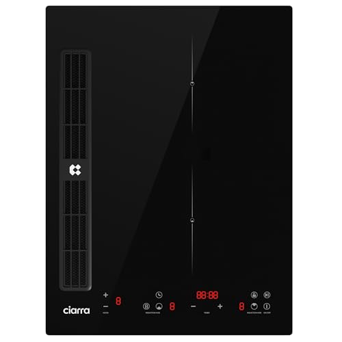 CIARRA ONE CBBEH392B Induktionskochfeld mit Dunstabzug Kochfeldabzug 39 cm breit PowerBoost schnelleres Kochen Touch-Control Induktion Kochfeld CombiZone Kombination mit 2 Platten Timer Stop & Go CIARRA ONE CBBEH392B Induktionskochfeld mit Dunstabzug Kochfeldabzug 39 cm breit PowerBoost schnelleres Kochen Touch-Control Induktion Kochfeld CombiZone Kombination mit 2 Platten Timer Stop & Go von CIARRA