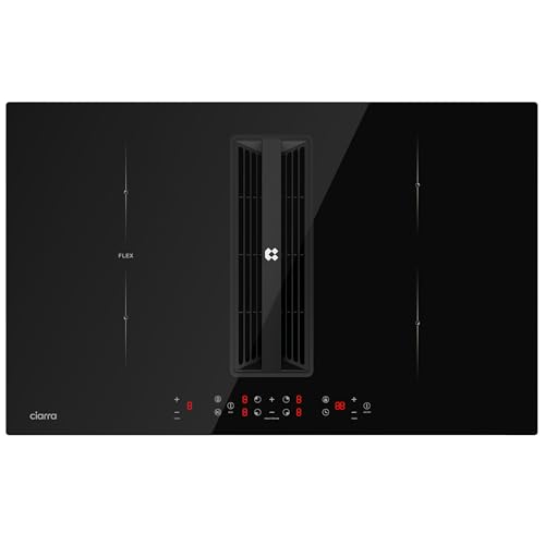 CIARRA ONE CBBEH834BBF Integriert Induktionskochfeld 80 cm mit Dunstabzug Kochfeldabzug Einbau Tischhaube Induktion Kochfeld 4 Platten Flexzone 9 Stufen Kindersicherung Timer Stop&Go Booster CIARRA ONE CBBEH834BBF Integriert Induktionskochfeld 80 cm mit Dunstabzug Kochfeldabzug Einbau Tischhaube Induktion Kochfeld 4 Platten Flexzone 9 Stufen Kindersicherung Timer Stop&Go Booster von CIARRA
