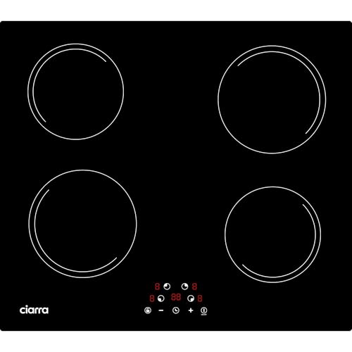 Ciarra AWBBIH4-E Induktionskochfeld Einbau 60 cm mit 4 Zonen Kochfeld Induktion Touch-Bedienung 9 Leistungsstufen Timer Kindersicherung Abschaltautomatik Restwärmeanzeige Ciarra AWBBIH4-E Induktionskochfeld Einbau 60 cm mit 4 Zonen Kochfeld Induktion Touch-Bedienung 9 Leistungsstufen Timer Kindersicherung Abschaltautomatik Restwärmeanzeige von CIARRA