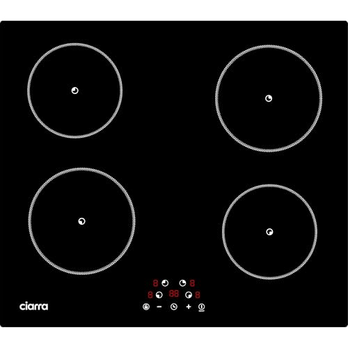 Ciarra CABBIH4-F Einbau Induktionskochfeld 60 cm 4 Platten Induktionskochplatte Kochfeld Induktion Touch-Bedienung 9 Leistungsstufen Timer Kindersicherung Abschaltautomatik Restwärmeanzeige Ciarra CABBIH4-F Einbau Induktionskochfeld 60 cm 4 Platten Induktionskochplatte Kochfeld Induktion Touch-Bedienung 9 Leistungsstufen Timer Kindersicherung Abschaltautomatik Restwärmeanzeige von CIARRA