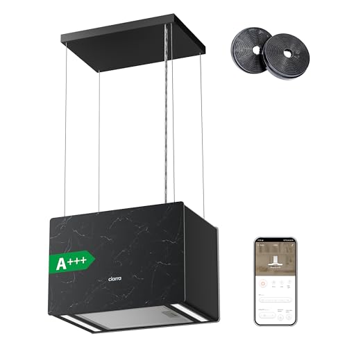 Ciarra Pinnacle Ash Concrete Inselhaube Freihängend 48cm 700m³/h mit Smart Wi-Fi App 4 Stufen Booster Umluft Dunstabzugshaube Insel CBCG4850 Ciarra Pinnacle Ash Concrete Inselhaube Freihängend 48cm 700m³/h mit Smart Wi-Fi App 4 Stufen Booster Umluft Dunstabzugshaube Insel CBCG4850 von CIARRA
