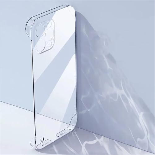 CIBOS Rahmenlose transparente Hülle für iPhone 15 14 13 12 11 Pro X XR XS Max 7 8 Plus Harte PC-Klarsichthülle, Transparent, Für 13 Pro Max CIBOS Rahmenlose transparente Hülle für iPhone 15 14 13 12 11 Pro X XR XS Max 7 8 Plus Harte PC-Klarsichthülle, Transparent, Für 13 Pro Max von CIBOS