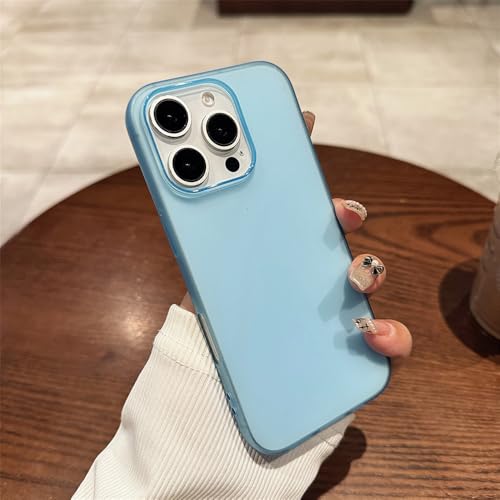 CIBOS Ultradünne Silikonhülle in Bonbonfarbe für iPhone 16E 15 14 Pro Max, 0,3 mm, weiche, transparente, Matte Rückseite, Hellblau, für iPhone 16 Plus CIBOS Ultradünne Silikonhülle in Bonbonfarbe für iPhone 16E 15 14 Pro Max, 0,3 mm, weiche, transparente, Matte Rückseite, Hellblau, für iPhone 16 Plus von CIBOS