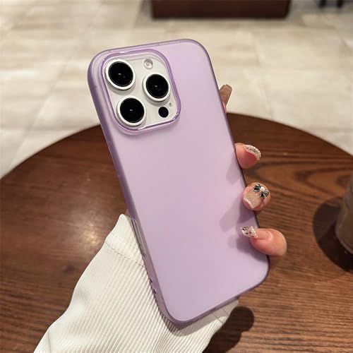 CIBOS Ultradünne Silikonhülle in Bonbonfarbe für iPhone 16E 15 14 Pro Max, 0,3 mm, weiche, transparente, Matte Rückseite, Hellviolett, für iPhone 13 Pro CIBOS Ultradünne Silikonhülle in Bonbonfarbe für iPhone 16E 15 14 Pro Max, 0,3 mm, weiche, transparente, Matte Rückseite, Hellviolett, für iPhone 13 Pro von CIBOS