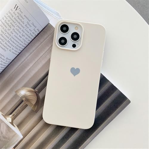 Matte flüssige Silikonhülle für iPhone 14 13 12 11 Pro Max Love Style Candy Color Back Shell, Elfenbein, für 14 Pro Max Matte flüssige Silikonhülle für iPhone 14 13 12 11 Pro Max Love Style Candy Color Back Shell, Elfenbein, für 14 Pro Max von CIBOS