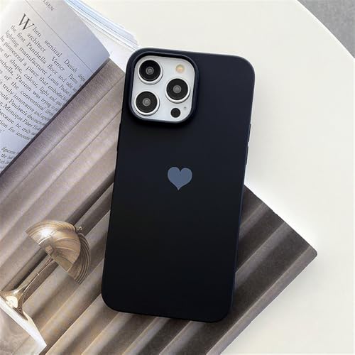 Matte flüssige Silikonhülle für iPhone 14 13 12 11 Pro Max Love Style Candy Color Back Shell, Schwarz, Für 11 Pro Max Matte flüssige Silikonhülle für iPhone 14 13 12 11 Pro Max Love Style Candy Color Back Shell, Schwarz, Für 11 Pro Max von CIBOS