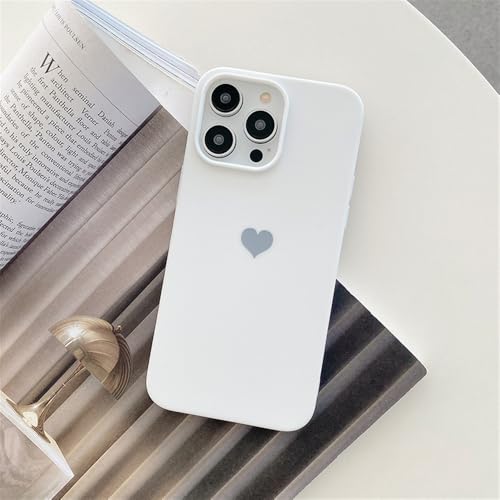 Matte flüssige Silikonhülle für iPhone 14 13 12 11 Pro Max Love Style Candy Color Back Shell, Weiß, für iPhone 14 Plus Matte flüssige Silikonhülle für iPhone 14 13 12 11 Pro Max Love Style Candy Color Back Shell, Weiß, für iPhone 14 Plus von CIBOS