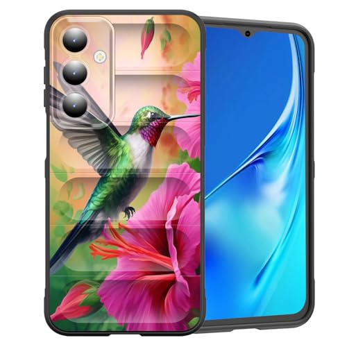 CICPLKSE Schutzhülle für Galaxy A16 5G, Premium-Silikon mit weichem kratzfestem Mikrofaser-Futter, stoßfeste Schutzhülle für Samsung Galaxy A16 5G 6,7 Zoll 2024, niedlicher Kolibri in Blumen von CICPLKSE