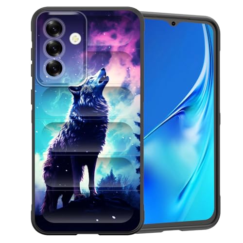 CICPLKSE Schutzhülle für Galaxy A26 5G, Premium-Silikon mit weichem kratzfestem Mikrofaser-Futter, stoßfeste Schutzhülle für Samsung Galaxy A26 5G 17 cm (6,7 Zoll) 2025, heulender Wolf von CICPLKSE