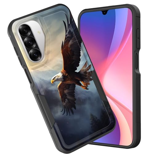 CICPLKSE Schutzhülle für Galaxy A26 5G, zweilagig, strapazierfähig, Hybrid, stoßfest, Hart-PC, weiches Silikon, TPU, Stoßschutz, Schutzhülle für Samsung Galaxy A26 5G 6,7 Zoll 2025, Adler fliegt über CICPLKSE Schutzhülle für Galaxy A26 5G, zweilagig, strapazierfähig, Hybrid, stoßfest, Hart-PC, weiches Silikon, TPU, Stoßschutz, Schutzhülle für Samsung Galaxy A26 5G 6,7 Zoll 2025, Adler fliegt über von CICPLKSE