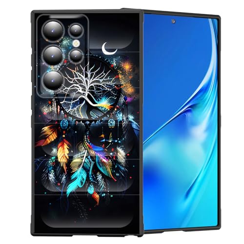 CICPLKSE Schutzhülle für Galaxy S24 Ultra, Premium-Silikon mit weichem kratzfestem Mikrofaser-Futter, stoßfeste Schutzhülle für Samsung Galaxy S24 Ultra 5G, 17,3 cm (6,8 Zoll), Traumfänger-Galaxie von CICPLKSE