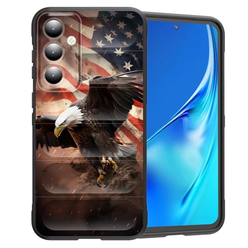 CICPLKSE Schutzhülle für Galaxy S25, Premium-Silikon mit weichem kratzfestem Mikrofaserfutter, stoßfeste Schutzhülle für Samsung Galaxy S25 6,2 Zoll 2025, Weißkopfseeadler mit USA-Flagge CICPLKSE Schutzhülle für Galaxy S25, Premium-Silikon mit weichem kratzfestem Mikrofaserfutter, stoßfeste Schutzhülle für Samsung Galaxy S25 6,2 Zoll 2025, Weißkopfseeadler mit USA-Flagge von CICPLKSE