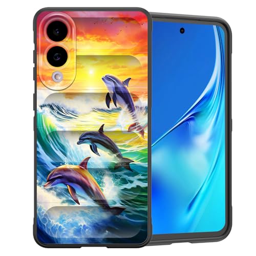 CICPLKSE Schutzhülle für Galaxy S25 Edge, Premium-Silikon mit weichem, kratzfestem Mikrofaser-Futter, stoßfeste Schutzhülle für Samsung Galaxy S25 Edge 2025, Ozeanwellen, Sonnenuntergang, Delfine CICPLKSE Schutzhülle für Galaxy S25 Edge, Premium-Silikon mit weichem, kratzfestem Mikrofaser-Futter, stoßfeste Schutzhülle für Samsung Galaxy S25 Edge 2025, Ozeanwellen, Sonnenuntergang, Delfine von CICPLKSE