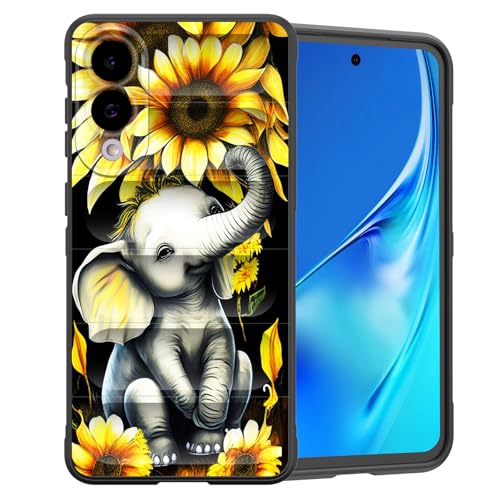 CICPLKSE Schutzhülle für Galaxy S25 Edge, Premium-Silikon mit weichem, kratzfestem Mikrofaser-Futter, stoßfeste Schutzhülle für Samsung Galaxy S25 Edge 2025, niedlicher Elefanten-Sonnenblume CICPLKSE Schutzhülle für Galaxy S25 Edge, Premium-Silikon mit weichem, kratzfestem Mikrofaser-Futter, stoßfeste Schutzhülle für Samsung Galaxy S25 Edge 2025, niedlicher Elefanten-Sonnenblume von CICPLKSE