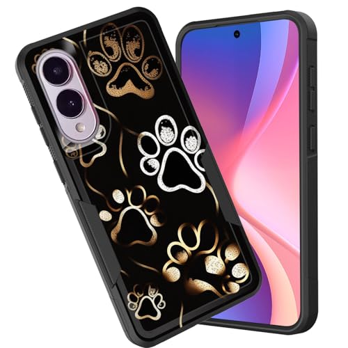 CICPLKSE Schutzhülle für Galaxy S25 Edge, zweilagig, strapazierfähig, Hybrid, stoßfest, Hart-PC, weiches Silikon, TPU-Stoßdämpfer, Schutzhülle für Samsung Galaxy S25 Edge 2025, Hundepfotenabdruck CICPLKSE Schutzhülle für Galaxy S25 Edge, zweilagig, strapazierfähig, Hybrid, stoßfest, Hart-PC, weiches Silikon, TPU-Stoßdämpfer, Schutzhülle für Samsung Galaxy S25 Edge 2025, Hundepfotenabdruck von CICPLKSE