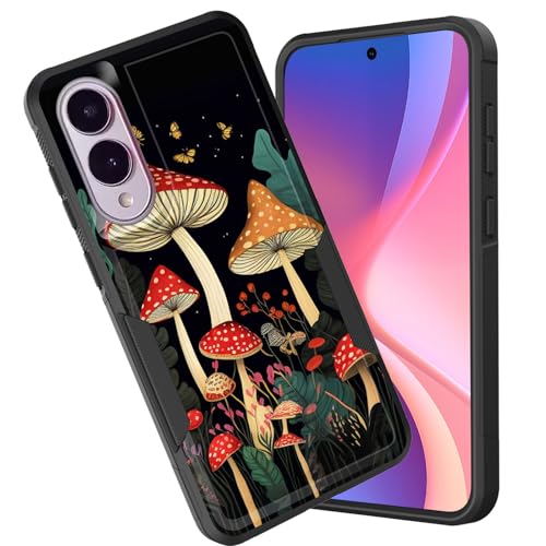 CICPLKSE Schutzhülle für Galaxy S25 Edge, zweilagig, strapazierfähig, Hybrid, stoßfest, Hart-PC, weiches Silikon, TPU-Stoßdämpfer, Schutzhülle für Samsung Galaxy S25 Edge 2025, Pilzgarten CICPLKSE Schutzhülle für Galaxy S25 Edge, zweilagig, strapazierfähig, Hybrid, stoßfest, Hart-PC, weiches Silikon, TPU-Stoßdämpfer, Schutzhülle für Samsung Galaxy S25 Edge 2025, Pilzgarten von CICPLKSE