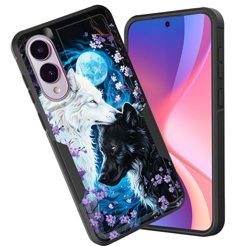 CICPLKSE Schutzhülle für Galaxy S25 Edge, zweilagig, strapazierfähig, Hybrid, stoßfest, Hart-PC, weiches Silikon, TPU-Stoßdämpfer, Schutzhülle für Samsung Galaxy S25 Edge 2025, Wolfsmond CICPLKSE Schutzhülle für Galaxy S25 Edge, zweilagig, strapazierfähig, Hybrid, stoßfest, Hart-PC, weiches Silikon, TPU-Stoßdämpfer, Schutzhülle für Samsung Galaxy S25 Edge 2025, Wolfsmond von CICPLKSE