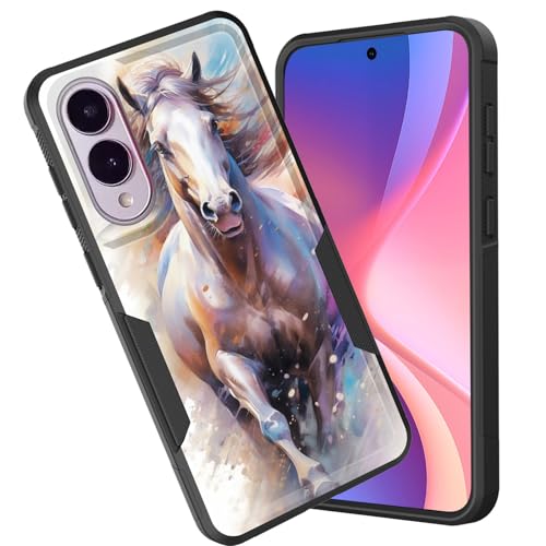 CICPLKSE Schutzhülle für Galaxy S25 Edge, zweilagig, strapazierfähig, Hybrid, stoßfest, harter PC, weiches Silikon, TPU-Stoßdämpfer, Schutzhülle für Samsung Galaxy S25 Edge 2025, Aquarellpferd CICPLKSE Schutzhülle für Galaxy S25 Edge, zweilagig, strapazierfähig, Hybrid, stoßfest, harter PC, weiches Silikon, TPU-Stoßdämpfer, Schutzhülle für Samsung Galaxy S25 Edge 2025, Aquarellpferd von CICPLKSE
