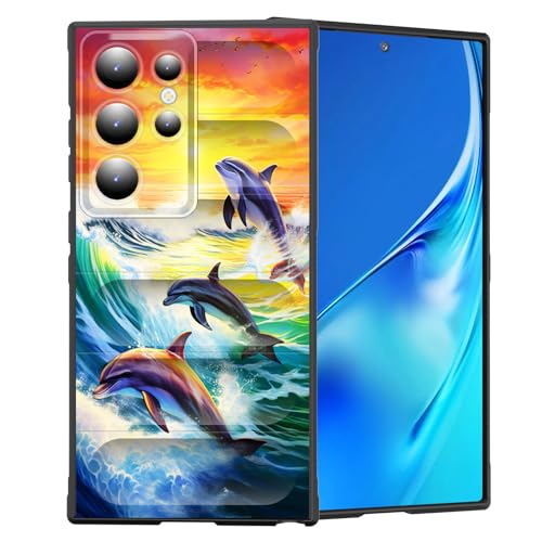 CICPLKSE Schutzhülle für Galaxy S25 Ultra, Premium-Silikon mit weichem kratzfestem Mikrofaser-Futter, stoßfeste Schutzhülle für Samsung Galaxy S25 Ultra 17,3 cm (6,8 Zoll) 2025, Ozeanwellen, von CICPLKSE