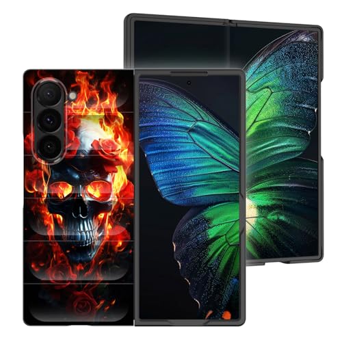 CICPLKSE Schutzhülle für Galaxy Z Fold 6, Premium-Silikon mit weichem, kratzfestem Mikrofaser-Futter, stoßfeste Schutzhülle für Samsung Galaxy Z Fold 6 2024, Flaming Rose Skull CICPLKSE Schutzhülle für Galaxy Z Fold 6, Premium-Silikon mit weichem, kratzfestem Mikrofaser-Futter, stoßfeste Schutzhülle für Samsung Galaxy Z Fold 6 2024, Flaming Rose Skull von CICPLKSE
