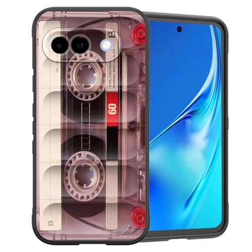 CICPLKSE Schutzhülle für Pixel 9a, Premium-Silikon mit weichem kratzfestem Mikrofaserfutter, stoßfeste Schutzhülle für Google Pixel 9a 16 cm (6,3 Zoll) 2025, Kassettenband von CICPLKSE