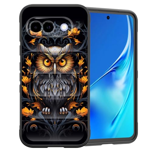 CICPLKSE Schutzhülle für Pixel 9a, Premium-Silikon mit weichem kratzfestem Mikrofaserfutter, stoßfeste Schutzhülle für Google Pixel 9a 16 cm (6,3 Zoll) 2025, niedliche Eule von CICPLKSE
