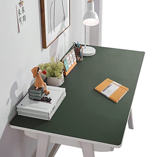 CIEEIN CIEHT PU PVC Tischmatten Mauspads Tischunterlage Tischmatte Schreibunterlagen Bürobedarf Laptop Wasserdicht One-seitig Dunkel Grün 43x90cm von CIEEIN CIEHT