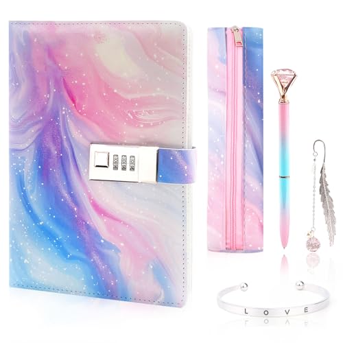 CIGAA Secret Diary for Girls Journal Notebook (Mist of the Rainbow) von CIGAA