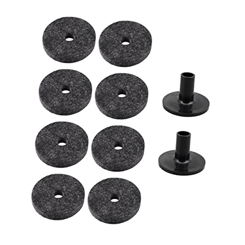 CIMAXIC 1 Satz Trommelfilzauflage Draht Elektronisch Drum-kit-zubehör Bausatz Strapazierfähiges Beckenfilzpad Rad Leistung Des Schlagzeugers Band Griffe Ratsche Auftritt Kette Grey Gefühlt von CIMAXIC