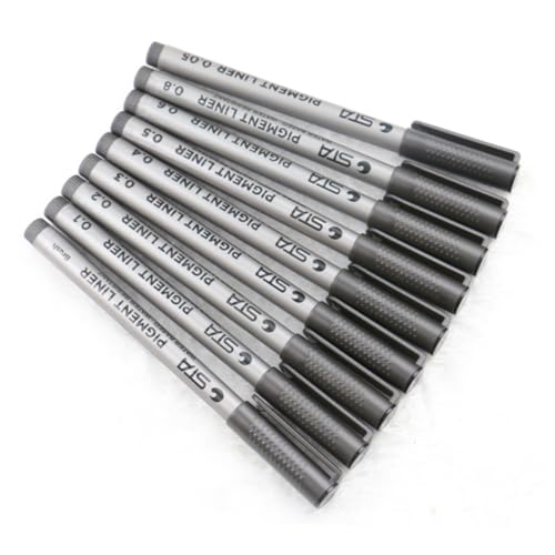 CIMAXIC 1 Set 9 Teiliger Handgezeichneter Stift Hookline Strichstift Tintenstift Künstler Illustrationsstift Studenten Handschriftstift Skizzierstift Zeichenstift CIMAXIC 1 Set 9 Teiliger Handgezeichneter Stift Hookline Strichstift Tintenstift Künstler Illustrationsstift Studenten Handschriftstift Skizzierstift Zeichenstift von CIMAXIC