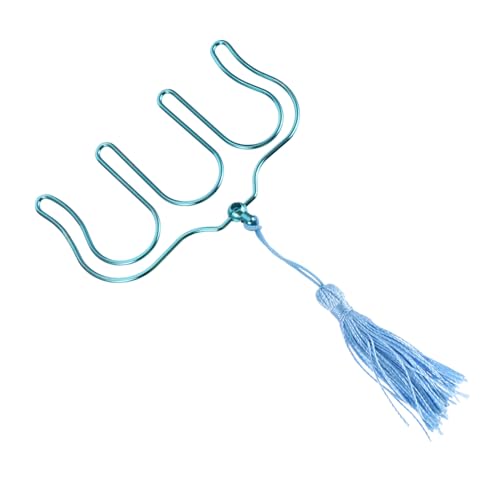 CIMAXIC 1 Stück Halter Für Musikbücher Musikseitenhalter Geformt Musikbuchhalter Klein Buchclip Musik Büroklammern Musikpartitur-clip Metall Blue von CIMAXIC