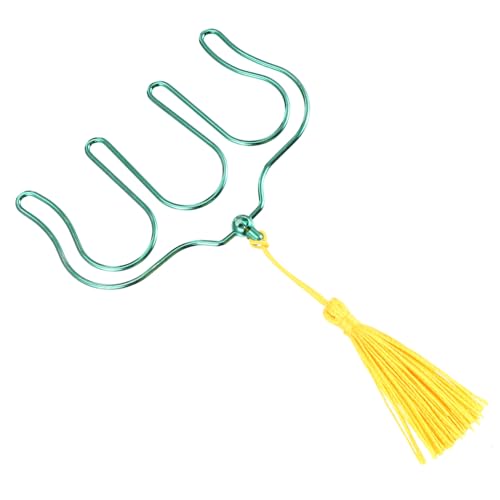 CIMAXIC 1 Stück Halter für Musikbücher Musik Büroklammern Klammern für Musiknoten Musikseitenclip Klemme für Musikbücher Musiknoten-Clip Notenhalter-Clip Metall Green von CIMAXIC