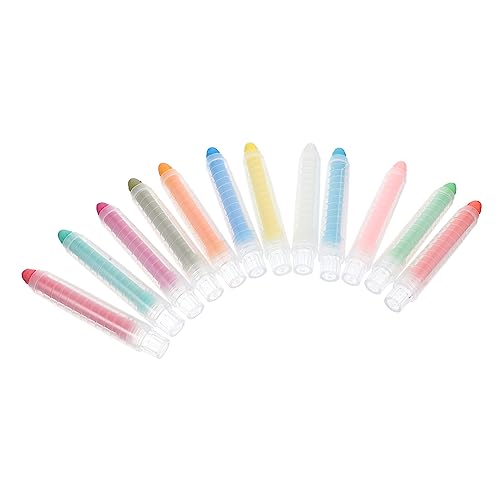 CIMAXIC 12 Stück 12 Kreide für Tafel wachsmalstifte kinderkreide bintstifte malstifte tafelkreide Markierungen farbig Planke Party Kindertisch Kreide zeichnen Kreidestift Polymer von CIMAXIC