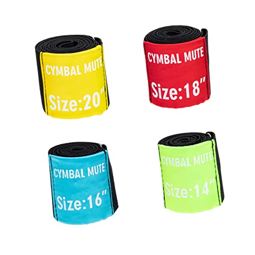 CIMAXIC 4 Stück Schlank Trommel-becken-filzpad Stummes Becken Schlüssel Trommelversorgung Hi-hat-teile Elastischer Becken-dämpfer-gürtel Professionelle Trommel Polyester von CIMAXIC