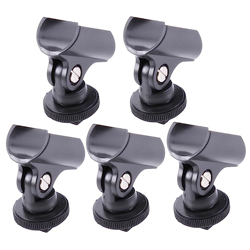 CIMAXIC 5 Stück Mikrofon-Clip einstellbar Mikrofonhalter Mikrofonclip mit Blitzschuh Black CIMAXIC 5 Stück Mikrofon-Clip einstellbar Mikrofonhalter Mikrofonclip mit Blitzschuh Black von CIMAXIC