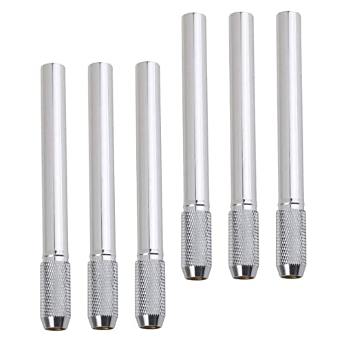 CIMAXIC 6 Stück Bleistiftverlängerer Bleistifte Für Bleistiftverlängerung Stiftverlängerungswerkzeug Einstellbar Bleistift Bleistift Stiftverlängerungshalter Strecker Rostfreier Stahl von CIMAXIC