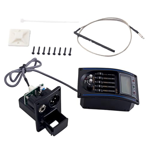 CIMAXIC Fünf -teil-blue Line Eq Gitarren-equalizer-tuner Piezo-tonabnehmer 5-band-gitarren-tonabnehmer Gitarrenvorverstärker Black CIMAXIC Fünf -teil-blue Line Eq Gitarren-equalizer-tuner Piezo-tonabnehmer 5-band-gitarren-tonabnehmer Gitarrenvorverstärker Black von CIMAXIC