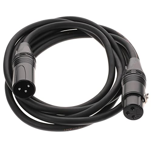 CIMAXIC Mikrofonkabel Mikrofonanschluss Lautsprechersystemkabel Adapterkabel Mikrofon-Anschlusskabel Mikrofon Audiokabel verwenden nützliches Audiokabel Stereokabel PVC Schwarz von CIMAXIC
