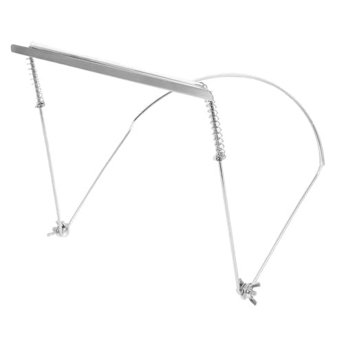 CIMAXIC Mundharmonika-Ständer Mundharmonika Stütze Ergonomischer Halter Professioneller Mundharmonika Halter 24-Loch-Mundharmonikaständer Mundharmonika-Halshalter Metall Silver von CIMAXIC