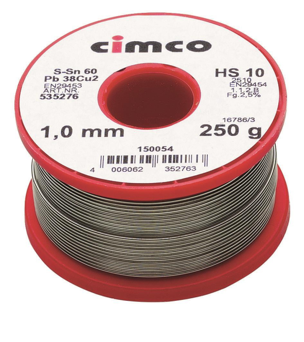 Cimco Elek.Lot-S 60% 1mm 250g 150054 Lötzinn Cimco Elek.Lot-S 60% 1mm 250g 150054 Lötzinn von CIMCO Werkzeuge GmbH & Co. KG