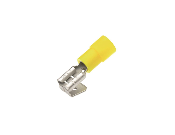 Cimco Flachsteckhülse isoliert 180284 m.Abzweig 4,0-6,0-6,3x0,8 (Inhalt 100 Stück) von CIMCO Werkzeuge GmbH & Co. KG