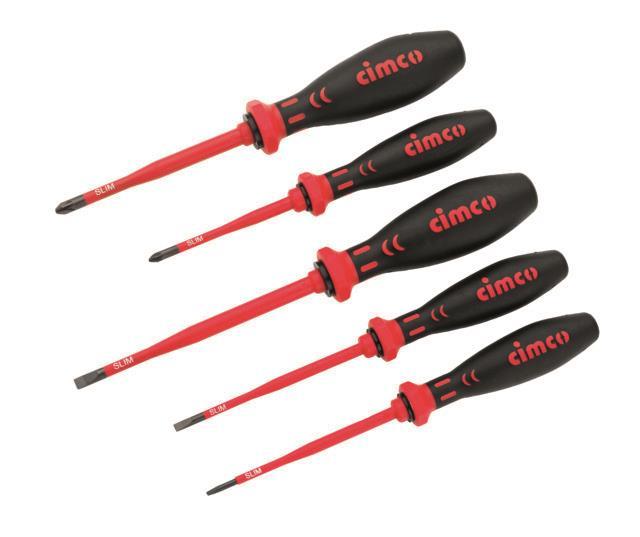 Cimco VDE-Schraubendreher-Satz 117850 5-tlg. SLIM Schlitz Kreuzschlitz Cimco VDE-Schraubendreher-Satz 117850 5-tlg. SLIM Schlitz Kreuzschlitz von CIMCO Werkzeuge GmbH & Co. KG