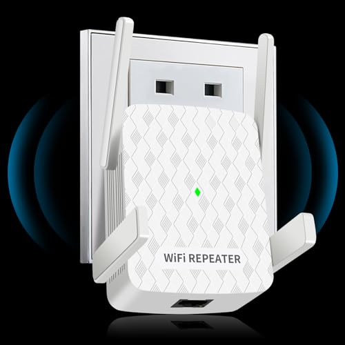 CINAMON WLAN Verstärker, WiFi Repeater 300 Mbit/s 2.4 GHz,WiFi Verstärker mit Ethernet-Anschluss, Abdeckung bis zu 200 m², Unterstützung WPS,1-Tap-Einrichtung, funktioniert mit Allen WLAN-Routern CINAMON WLAN Verstärker, WiFi Repeater 300 Mbit/s 2.4 GHz,WiFi Verstärker mit Ethernet-Anschluss, Abdeckung bis zu 200 m², Unterstützung WPS,1-Tap-Einrichtung, funktioniert mit Allen WLAN-Routern von CINAMON
